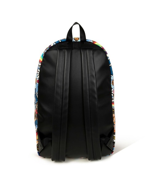 A BATHING APE（アベイシングエイプ）の「BADGE PATTERN LARGE BACKPACK（バックパック/リュック・メンズ・ブルー・FREE）」の3枚目の写真