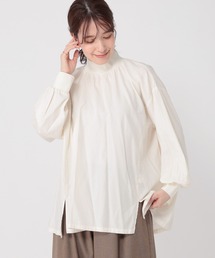 studio CLIP | リブモックネックブラウス(シャツ/ブラウス)