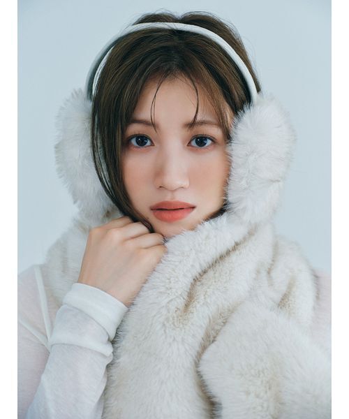 FURFUR（ファーファー）の「裾フリルジャージートップス（Tシャツ/カットソー・レディース・その他/グレー/ホワイト/ライトブルー・F）」の6枚目の写真