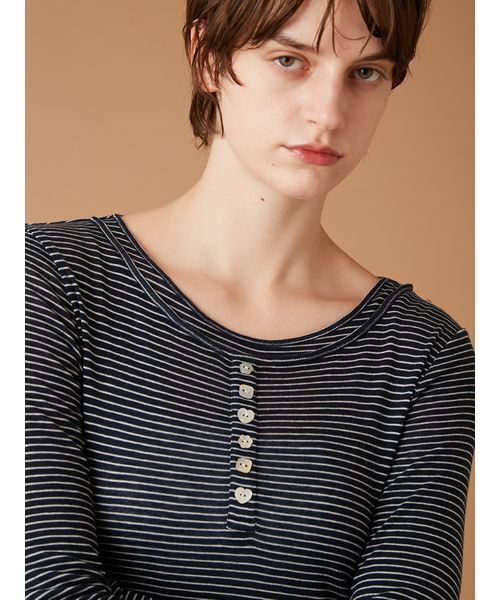 FURFUR（ファーファー）の「裾フリルジャージートップス（Tシャツ/カットソー・レディース・その他/グレー/ホワイト/ライトブルー・F）」の12枚目の写真