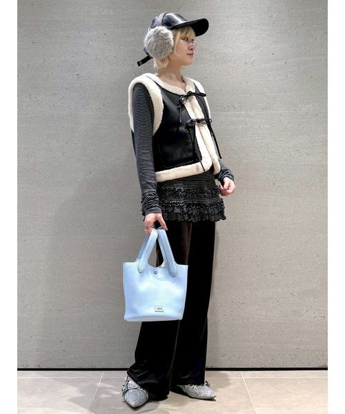 FURFUR（ファーファー）の「裾フリルジャージートップス（Tシャツ/カットソー・レディース・その他/グレー/ホワイト/ライトブルー・F）」の19枚目の写真