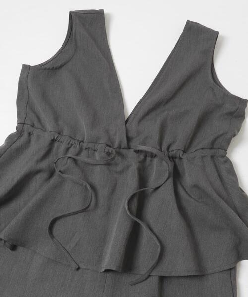 URBAN RESEARCH Sonny Label（アーバンリサーチサニーレーベル）の「ペプラムオールインワン（その他パンツ・レディース・ブラック/グレー・36/38）」の18枚目の写真