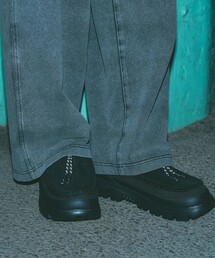 SHAKA(VJ)́ySHAKA/VJzWbvJV~[ ZIP MOCCASIN MULE EX(JV/fbLV[Y)