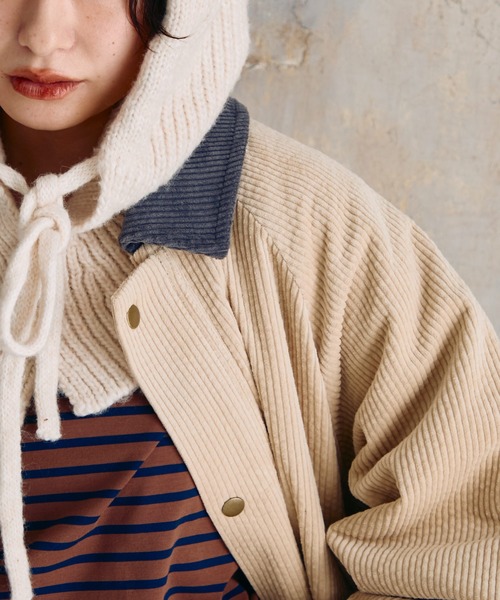 コーデュロイバルカラーコート（ステンカラーコート）｜Crisp