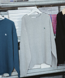 Firsthand（ファーストハンド）の「MA Firsthand/マ ファーストハンド MA ベーシックロゴ刺繍 プルオーバーニット（ニット/セーター）」