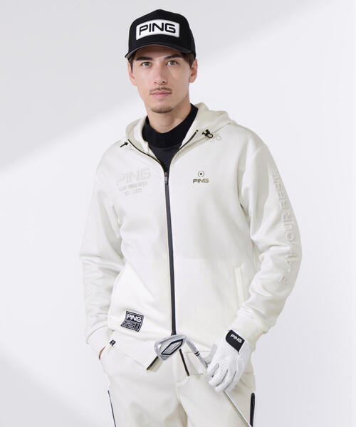 PING(ピン)の「【PING APPAREL】全方向ストレッチRENUキルトダンボールジャージフルジップフーディー <GOLD> (MENS)(スウェット・メンズ・ネイビー/ブラック/ホワイト・M/LL1/S/L/LL)」の16枚目の写真