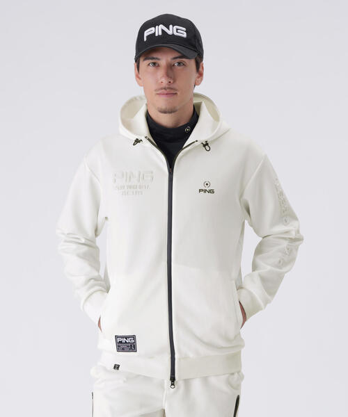 PING(ピン)の「【PING APPAREL】全方向ストレッチRENUキルトダンボールジャージフルジップフーディー <GOLD> (MENS)(スウェット・メンズ・ネイビー/ブラック/ホワイト・M/LL1/S/L/LL)」の12枚目の写真