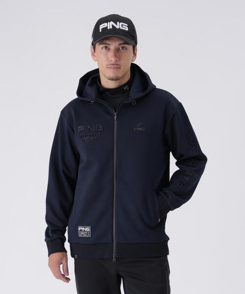 PING(ピン)の「【PING APPAREL】全方向ストレッチRENUキルトダンボールジャージフルジップフーディー <GOLD> (MENS)(スウェット・メンズ・ネイビー/ブラック/ホワイト・M/LL1/S/L/LL)」の8枚目の写真