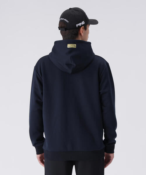 PING(ピン)の「【PING APPAREL】全方向ストレッチRENUキルトダンボールジャージフルジップフーディー <GOLD> (MENS)(スウェット・メンズ・ネイビー/ブラック/ホワイト・M/LL1/S/L/LL)」の6枚目の写真