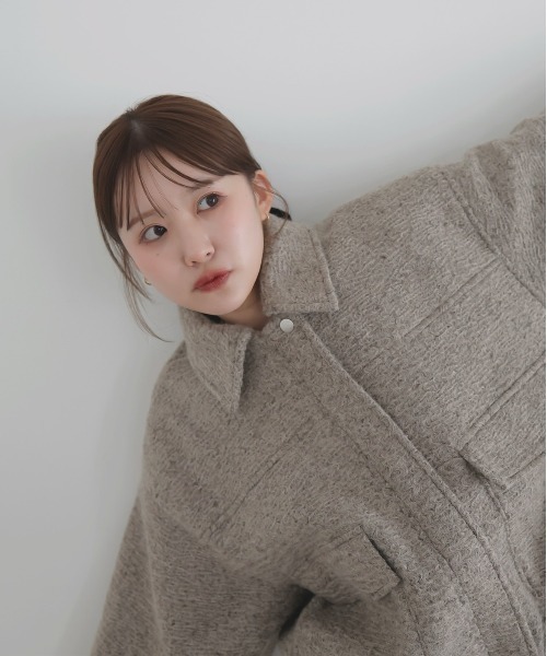 ayu × LIAN】ステンカラーカールシャギーブルゾン（ブルゾン）｜LIAN