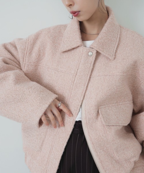 ayu × LIAN】ステンカラーカールシャギーブルゾン（ブルゾン）｜LIAN