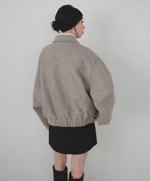 ステンカラーカールシャギーブルゾン（ブルゾン）｜LIAN（リアン）の