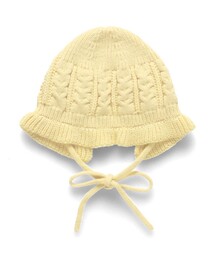 BRANSHES | 【ベビー】フリル付ボンネット(ニットキャップ/ビーニー)