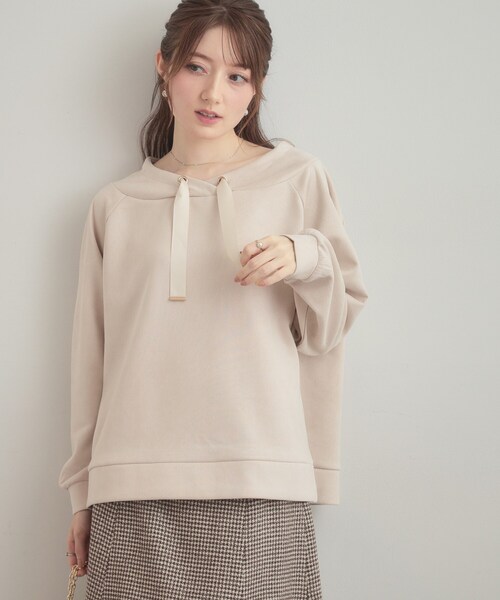 couture brooch（クチュールブローチ）の「スエードダンボールプルオーバー（Tシャツ/カットソー・レディース・アイボリー/ベビーピンク・38/40）」の19枚目の写真