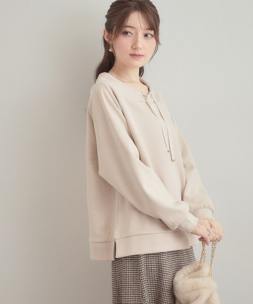 couture brooch（クチュールブローチ）の「スエードダンボールプルオーバー（Tシャツ/カットソー・レディース・アイボリー/ベビーピンク・38/40）」の18枚目の写真