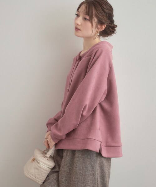 couture brooch（クチュールブローチ）の「スエードダンボールプルオーバー（Tシャツ/カットソー・レディース・アイボリー/ベビーピンク・38/40）」の11枚目の写真