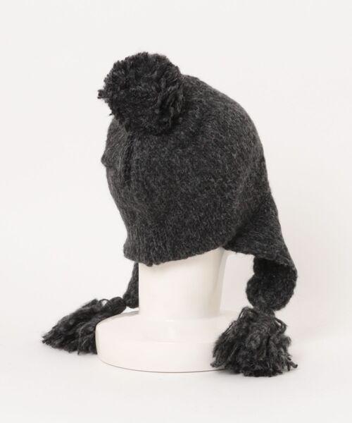 cepo(セポ)の「ポンポンニット(ニットキャップ/ビーニー・レディース・ブラック/グレー・FREE)」の3枚目の写真