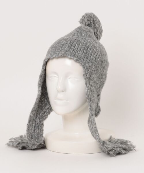 cepo(セポ)の「ポンポンニット(ニットキャップ/ビーニー・レディース・ブラック/グレー・FREE)」の17枚目の写真