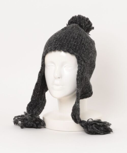 cepo(セポ)の「ポンポンニット(ニットキャップ/ビーニー・レディース・ブラック/グレー・FREE)」の18枚目の写真