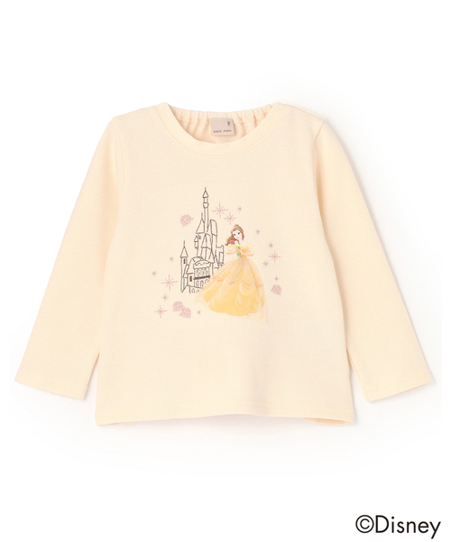 petit main(프티 마인)의 「【Disney】자수 그래픽 긴소매 T(T셔츠/컷소우)」|옐로우