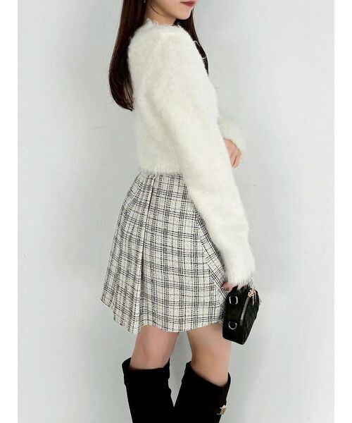 dazzlin（ダズリン）の「ビットマークフレアミニスカート（スカート・レディース・ブラック/アイボリー/レッド・SMALL/MEDIUM）」の18枚目の写真