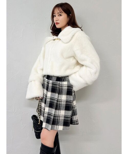 dazzlin（ダズリン）の「ビットマークフレアミニスカート（スカート・レディース・ブラック/アイボリー/レッド・SMALL/MEDIUM）」の22枚目の写真