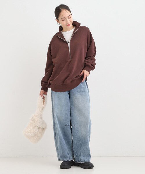 Cutie Blonde（キューティーブロンド）の「【S-LL】立体カーブデニムパンツ（デニムパンツ・レディース・ブルー/ダークブラウン/ブラック・04/03/02/01）」の14枚目の写真