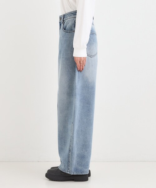 Cutie Blonde（キューティーブロンド）の「【S-LL】立体カーブデニムパンツ（デニムパンツ・レディース・ブルー/ダークブラウン/ブラック・04/03/02/01）」の17枚目の写真