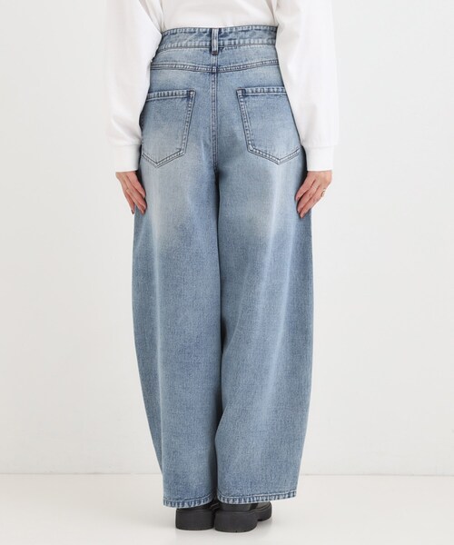 Cutie Blonde（キューティーブロンド）の「【S-LL】立体カーブデニムパンツ（デニムパンツ・レディース・ブルー/ダークブラウン/ブラック・04/03/02/01）」の18枚目の写真