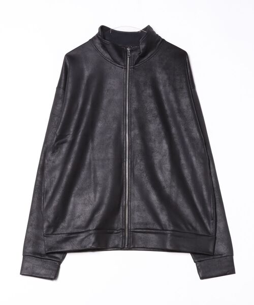 LOUIS CHAVLON(ルイシャブロン)の「『LOUIS CHAVLON /ルイシャブロン』LCレザー風ptZIPスタンド(ブルゾン・メンズ・ブラック/ブラウン・L/M/LL)」の22枚目の写真
