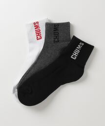 CHUMS（チャムス）の「【CHUMS】3P CHUMS Booby Crew Socks（ソックス/靴下・メンズ）」