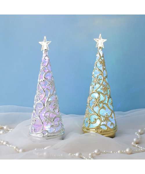 ウォーターツリースノーRAINBOW＆WARM シルバー（インテリア雑貨