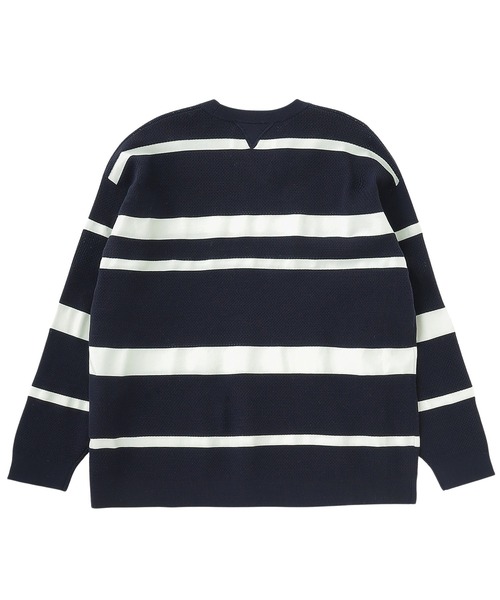 WHITE MOUNTAINEERING（ホワイトマウンテニアリング）の「WHITE MOUNTAINEERING STRIPE KNIT PULLOVER WM2571602（ニット/セーター・メンズ・ネイビー・L）」の2枚目の写真