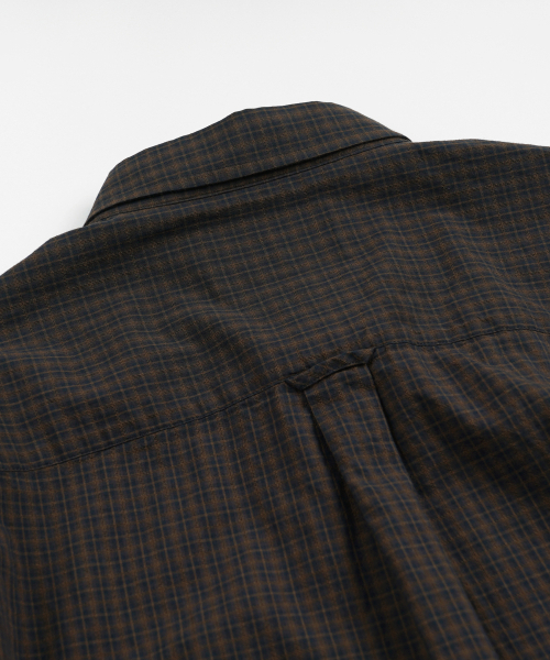 FRIZMWORKS(フリズムワークス)の「COTTON CHECK RELAXED HALF SHIRT _ BLACK(シャツ/ブラウス・メンズ・その他・MEDIUM/LARGE/X-LARGE/SMALL)」の2枚目の写真