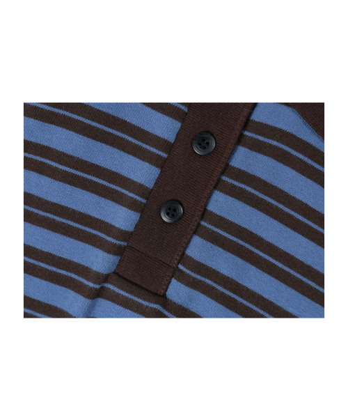 GUBIN（グビン）の「[シーズンオフ] (W)クロップストライプカラーTシャツ（ポロシャツ・レディース・その他・FREE）」の4枚目の写真