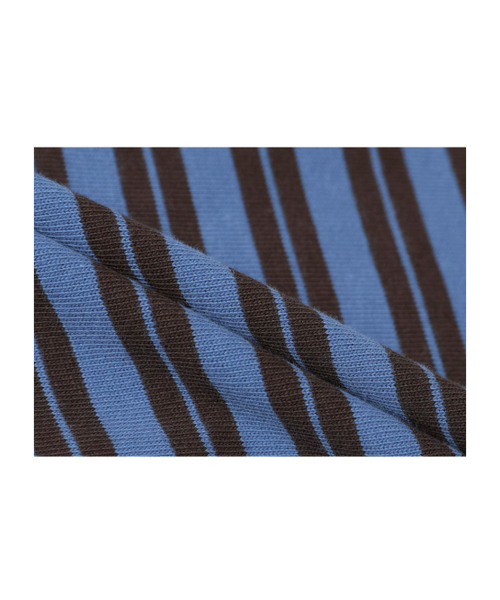 GUBIN（グビン）の「[シーズンオフ] (W)クロップストライプカラーTシャツ（ポロシャツ・レディース・その他・FREE）」の7枚目の写真