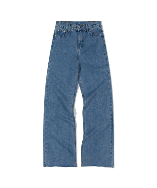 MOAA（モア）の「ハイウエストワイドレッグジーンズ (JEAN BLUE)（その他パンツ・レディース・その他・SMALL/MEDIUM）」の2枚目の写真