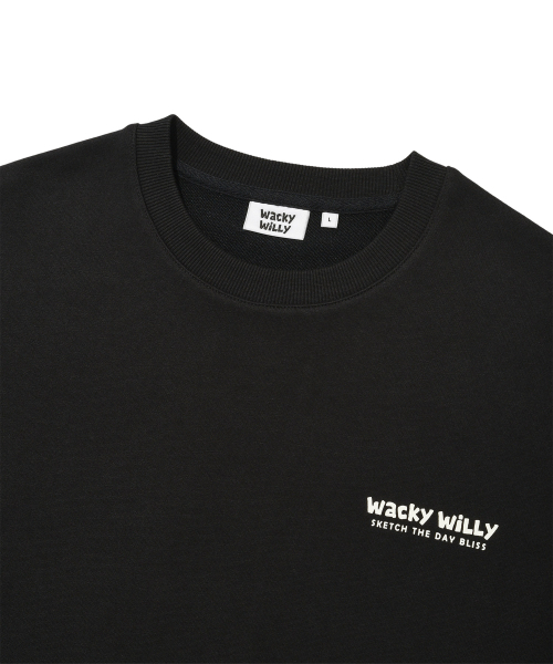 Wacky WiLLy(ワッキーウィリー)の「バックプリントレタリングスウェットブラック(スウェット・レディース・その他・SMALL/MEDIUM/LARGE/X-LARGE)」の4枚目の写真