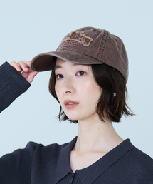 【Dickies/ディッキーズ】EX PIGMENT  LOGO CAP/キャップ/81277300/フリンジ加工/ダメージ加工/デニム/コットン【WEB限定】