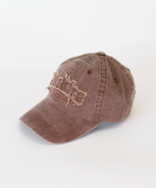 Dickies(ディッキーズ)の「【Dickies/ディッキーズ】EX PIGMENT LOGO CAP/キャップ/81277300/フリンジ加工/ダメージ加工/デニム/コットン【WEB限定】(キャップ・レディース・ブラック/ベージュ/ブラウン・フリー)」の16枚目の写真