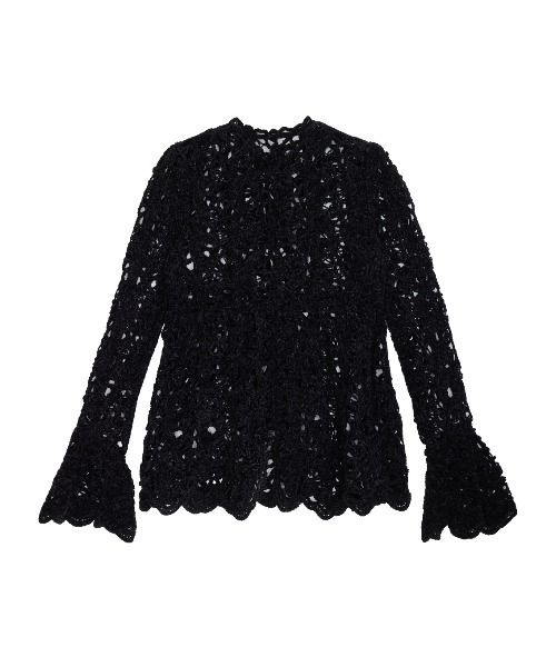 Ameri正規品★UND VELOUR LACE PEPLUM KNIT TOP UND VELOUR LACE PEPLUM KNIT TOP（ニット/セーター）｜Ameri（アメリ