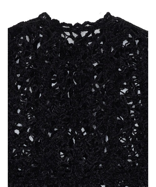 UND VELOUR LACE PEPLUM KNIT TOP（ニット/セーター）｜Ameri（アメリ