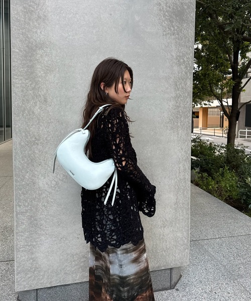 UND VELOUR LACE PEPLUM KNIT TOP（ニット/セーター）｜Ameri（アメリ