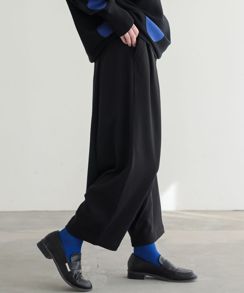 n'OrLABEL(ノアールレーベル)の「裏シャギーサルエルパンツ(その他パンツ・レディース・ブラック/チャコールグレー・FREE)」の14枚目の写真