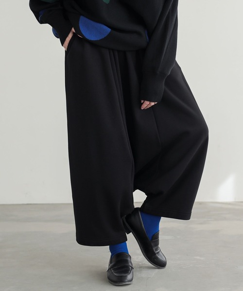 n'OrLABEL(ノアールレーベル)の「裏シャギーサルエルパンツ(その他パンツ・レディース・ブラック/チャコールグレー・FREE)」の13枚目の写真