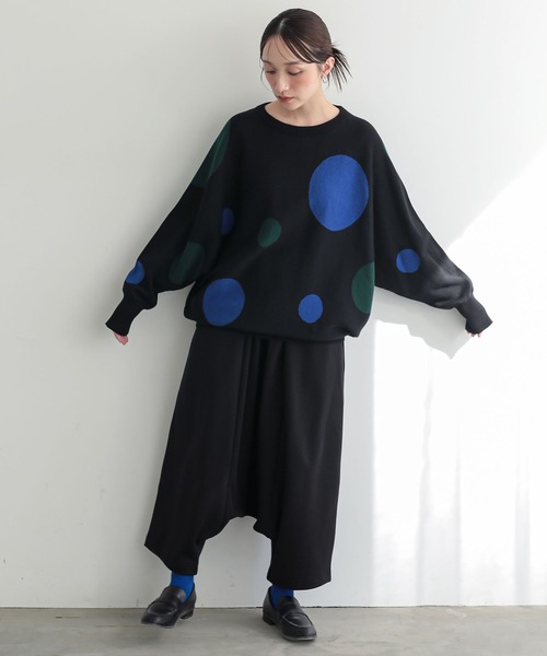 n'OrLABEL(ノアールレーベル)の「裏シャギーサルエルパンツ(その他パンツ・レディース・ブラック/チャコールグレー・FREE)」の15枚目の写真