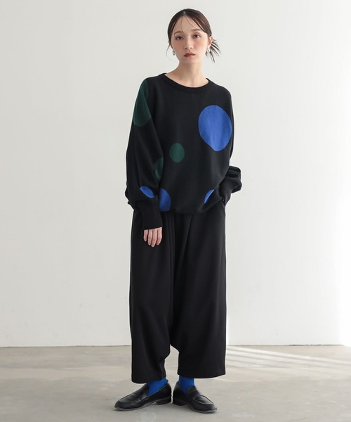n'OrLABEL(ノアールレーベル)の「裏シャギーサルエルパンツ(その他パンツ・レディース・ブラック/チャコールグレー・FREE)」の16枚目の写真