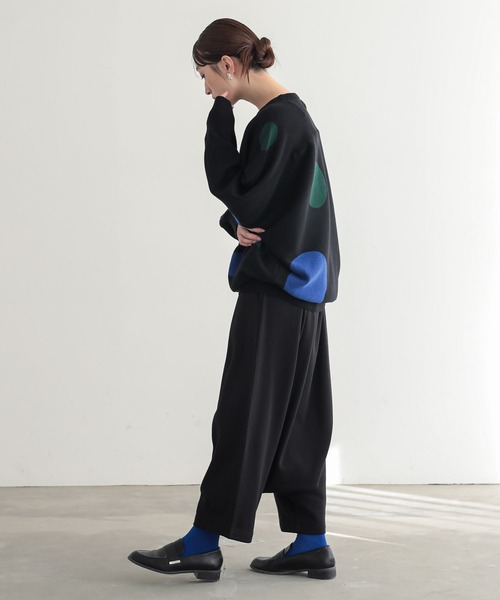 n'OrLABEL(ノアールレーベル)の「裏シャギーサルエルパンツ(その他パンツ・レディース・ブラック/チャコールグレー・FREE)」の17枚目の写真