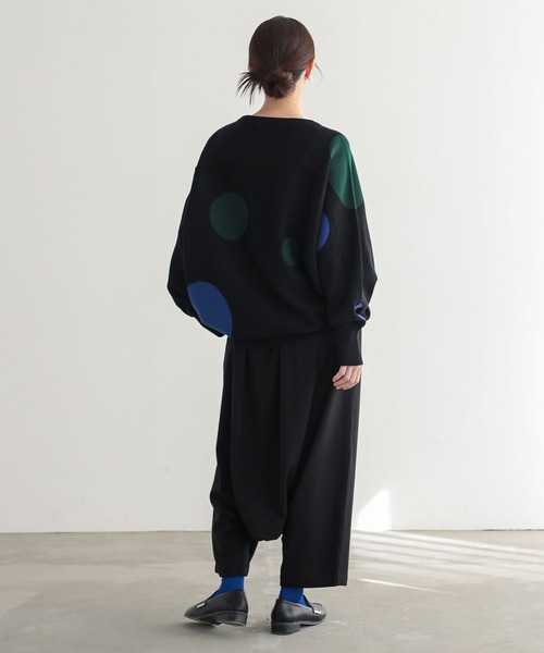 n'OrLABEL(ノアールレーベル)の「裏シャギーサルエルパンツ(その他パンツ・レディース・ブラック/チャコールグレー・FREE)」の18枚目の写真