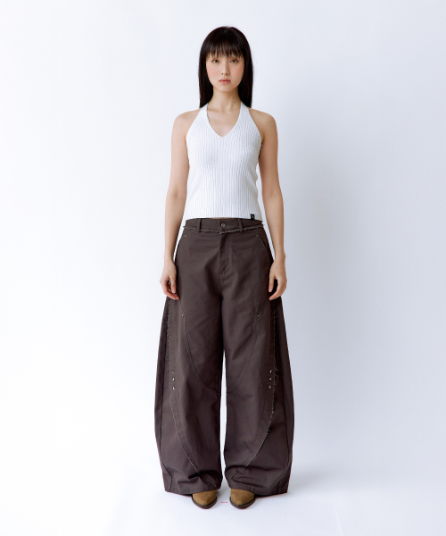 ROUGHNECK(ラフネック)の「デストロイドワイドパンツブラウン(その他パンツ・レディース・その他・MEDIUM/SMALL)」の6枚目の写真